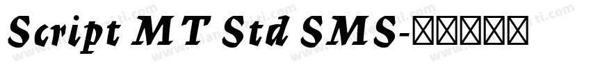 Script MT Std SMS字体转换